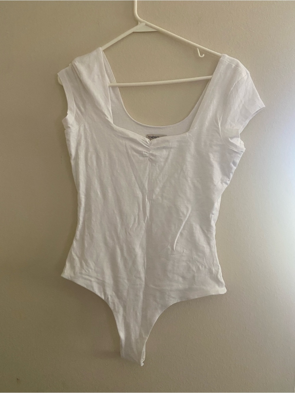 Toad&Co White Scoop Neck Short Sleeve Bodysuit
